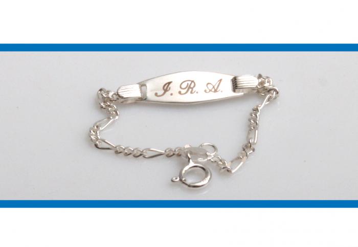 Bratara pentru Copii personalizabila Borealy Argint 925 Baby Figaro [7]