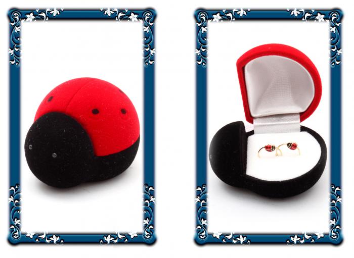 Cercei Tortite Copii Borealy Aur Galben 9 K Ladybug [3]