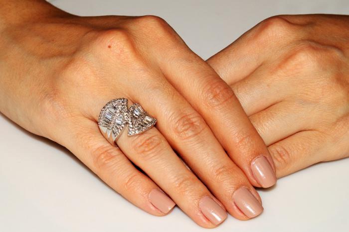 Inel Borealy Simulated Diamonds Poison Leaf Marimea 6 [2]