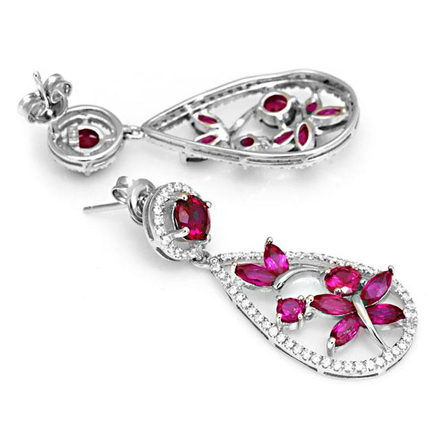 Cercei Borealy Argint 925 Rubin Glamour [3]