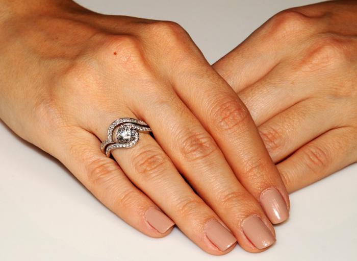 Set Inel şi Verighetă Borealy Argint 925 Luxury Princess Marimea 7,5 [3]