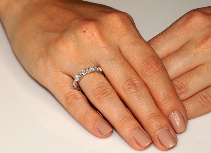 Inel Borealy Argint 925 Simulated Diamonds Emerald Eternity Marimea 6 [2]