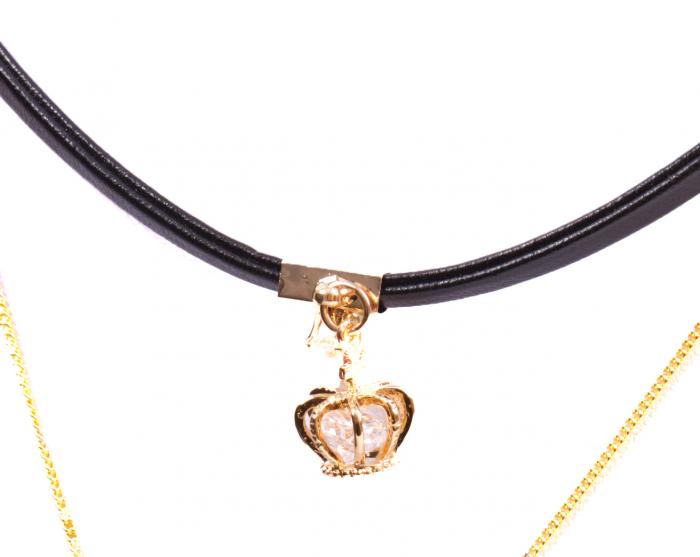 Choker Borealy Crystal Crown Gold Plated [2]