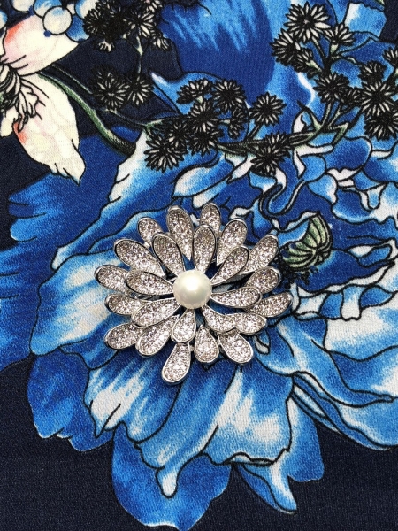 Brosa Dentelle Bouquet & Esarfa Matase Flowers by Borealy [2]