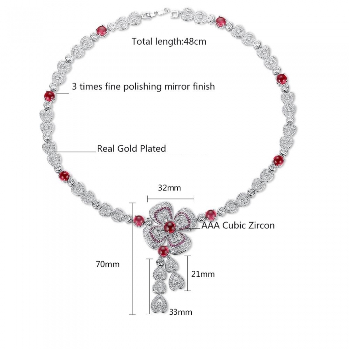 Colier Bridal Flower Glam by Borealy [4]