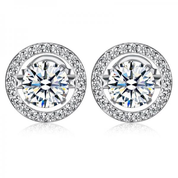 Cercei Dancing Crystal Crown Argint 925 by Borealy [2]