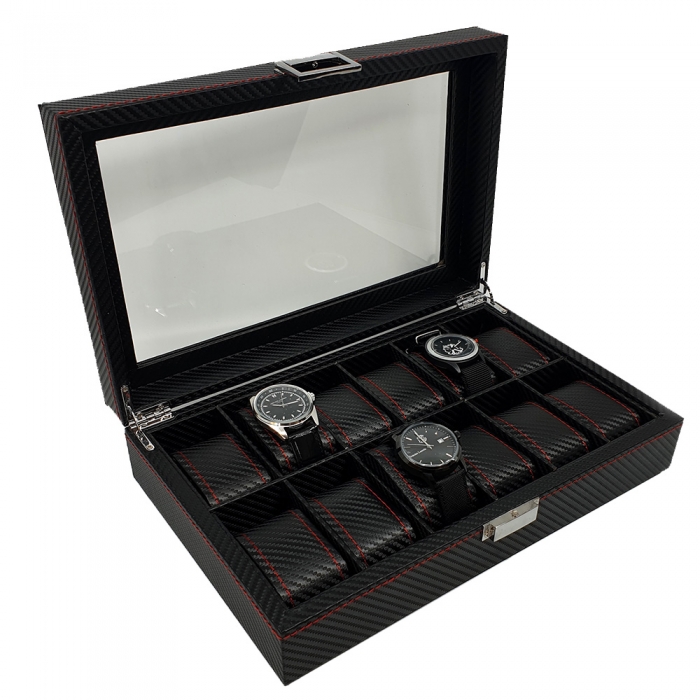 Cutie 12 ceasuri Intense Black Carbon + Cravata Grazie Filipetti + Perpetuum Mobile. TOP 10 Cadouri Barbati [4]