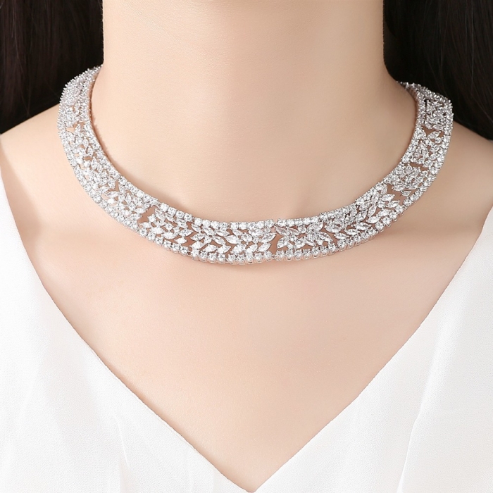 Set Colier si Cercei Luxury Fashion Bride, by Borealy [4]