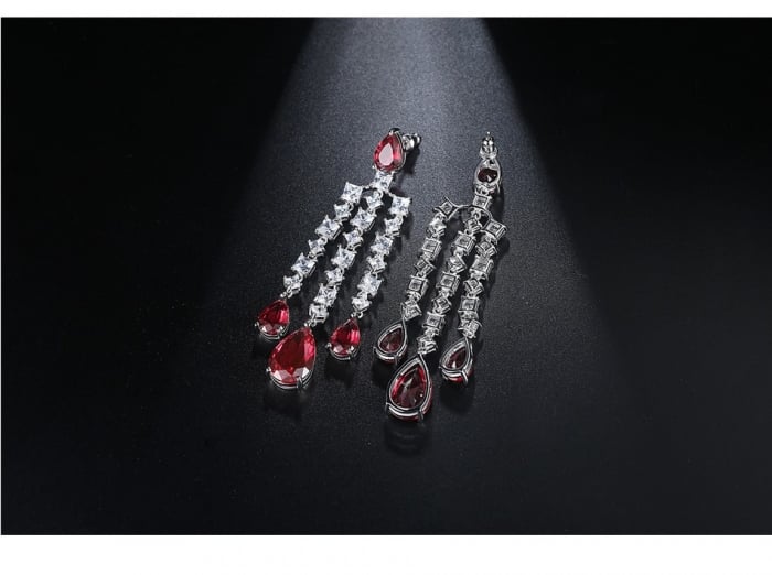 Cercei Borealy Long Red Crystal [2]