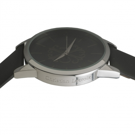 Ceas Christian Lacroix Seal si Butoni Noir [3]