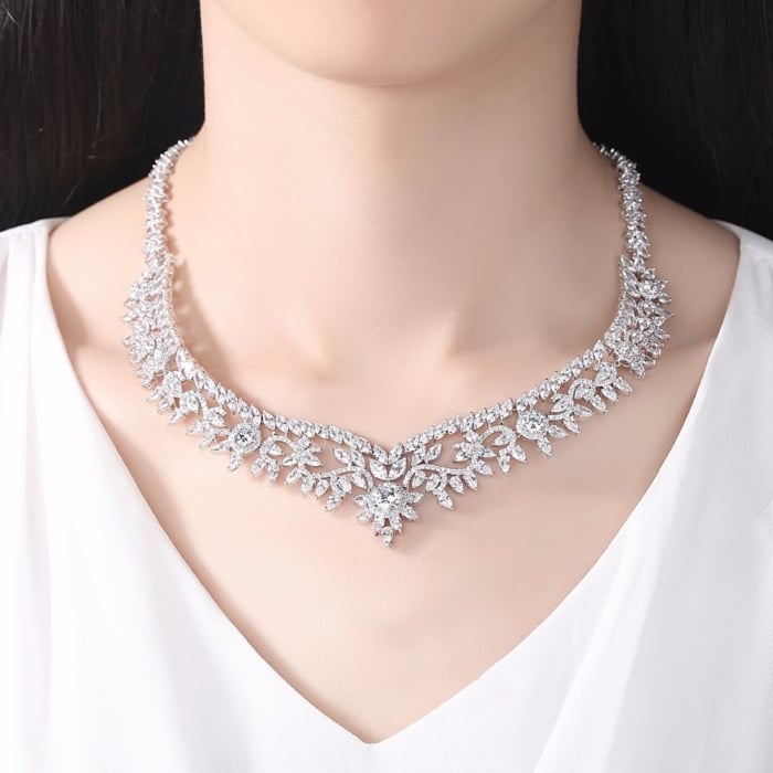 Colier Borealy Beautiful Snow Flower [2]