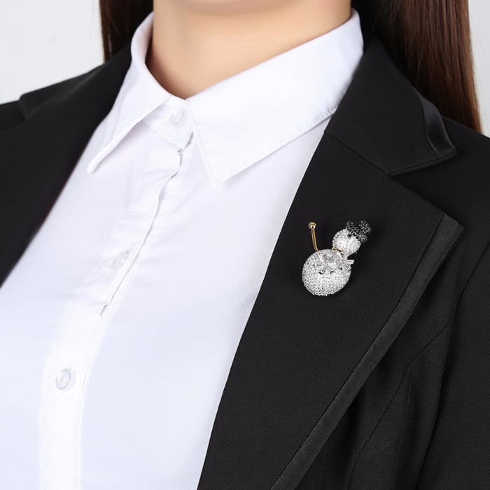 Brosa Snowman by Borealy- gold plated [2]