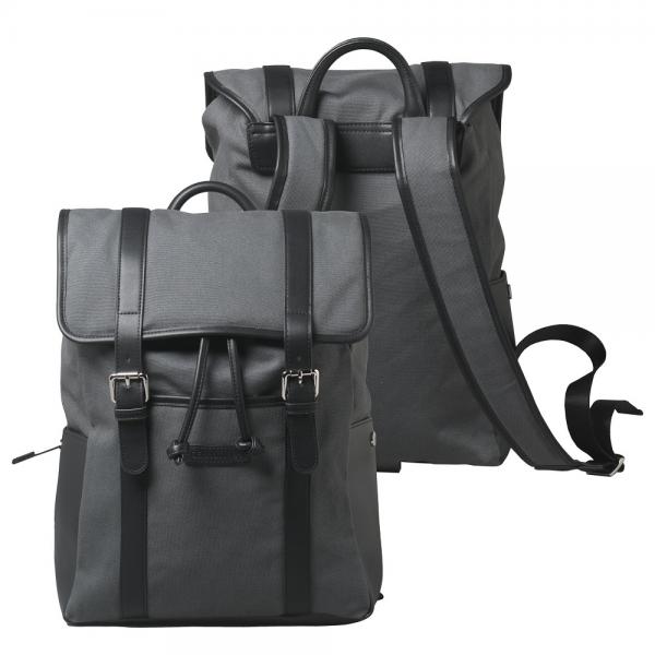 Set Men Travel Rucsac Cerruti 1881 Piele Canvas si Fular Grazie Filipeti [5]
