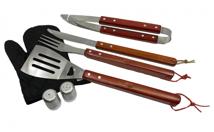 Set 7 ustensile și șorț pentru grătar Barbeque [2]