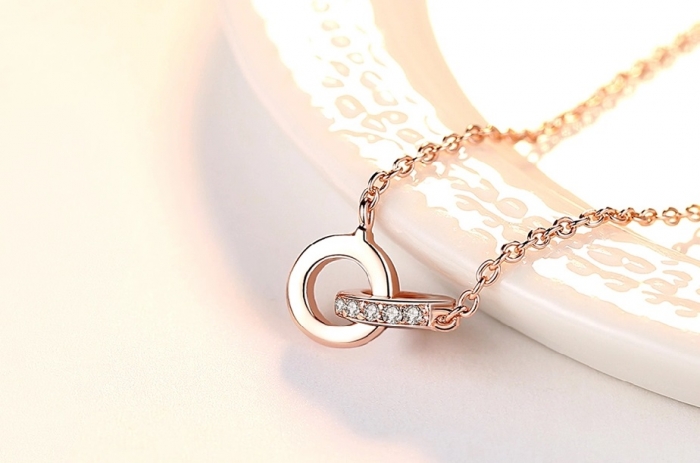 Colier Borealy Couple in Love, Argint 925 [3]