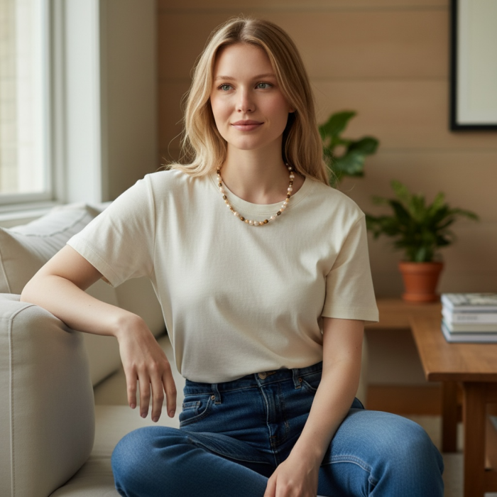 Colier Elegant Perle Harmony Gold [3]