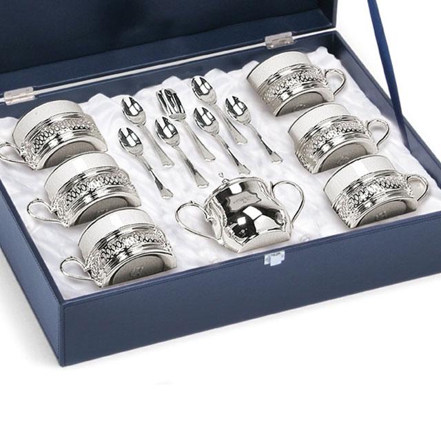 American Coffee Set Silver by Chinelli - Made in Italy [2]