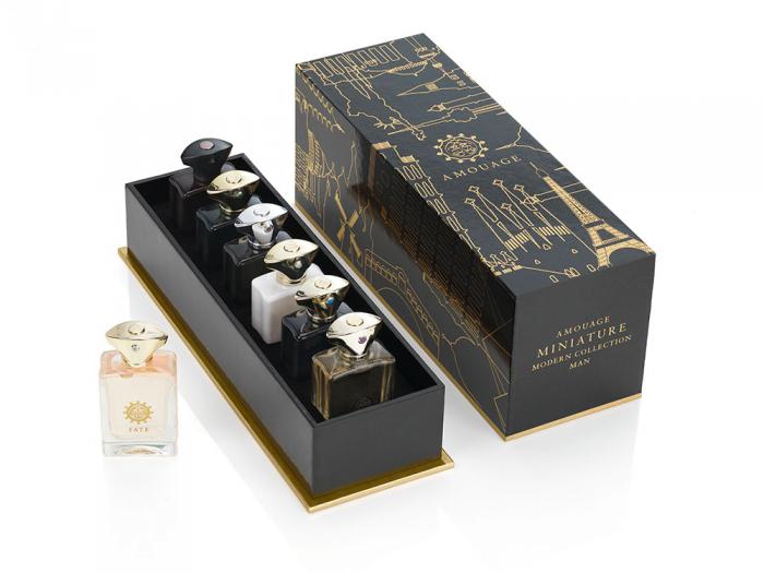 Set 6 Parfumuri Amouage Modern Man Miniatures si Portofel pentru Carduri Ungaro [2]