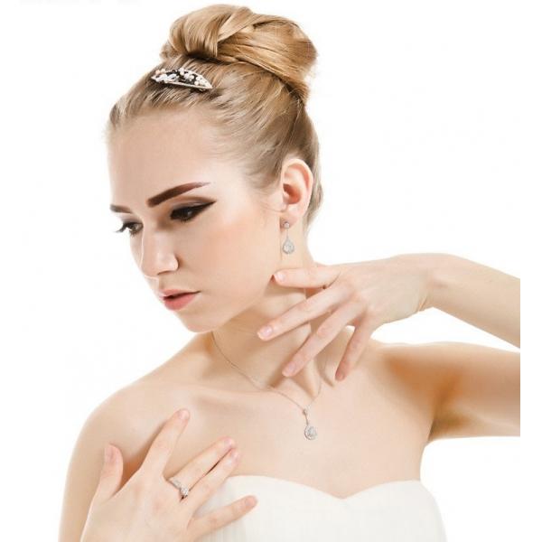 Art Deco Mireasă Colier şi Cercei by Borealy [3]