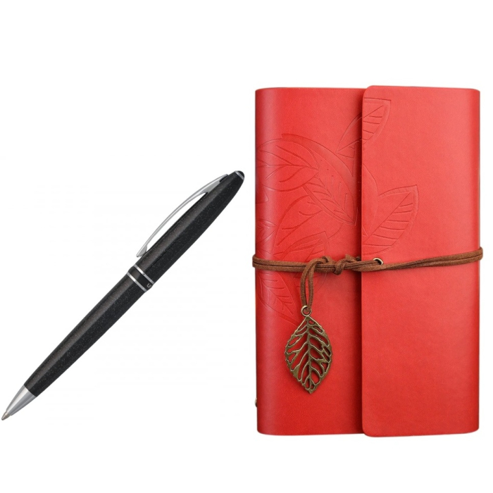 Ballpoint pen Ungaro Lustrini & Agenda Red Leaf [1]