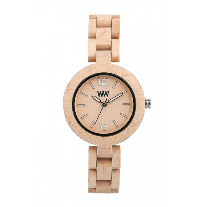 Mimosa Beige Wood Watch for Women - Ceas 100% din lemn lucrat manual [2]
