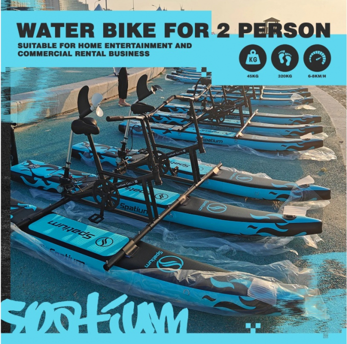 Bicicleta pe Apa Dubla - WaterBike - Bicicleta care merge pe apa pentru 2 persoane - Unic in Romania [5]