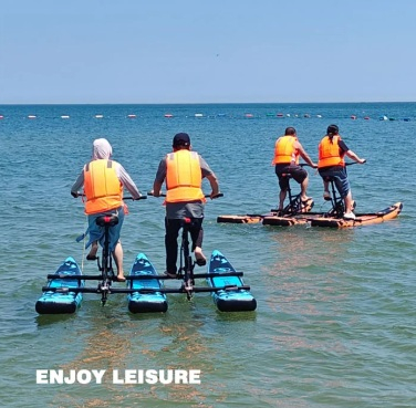 Bicicleta pe Apa Dubla - WaterBike - Bicicleta care merge pe apa pentru 2 persoane - Unic in Romania [4]