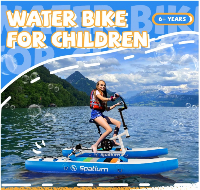 Închiriere Bicicleta pe apa pentru Copii - WaterBike - Bicicleta care merge pe apa - Unic in Romania [6]