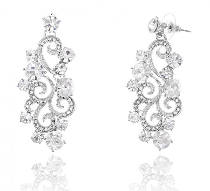 Bijuterii Mireasa Sophisticate Set Colier si Cercei [3]