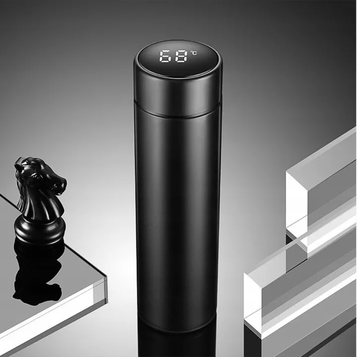 Black Termos LED cu indicator de temperatura,  500 ml Luxury Kitchen [2]