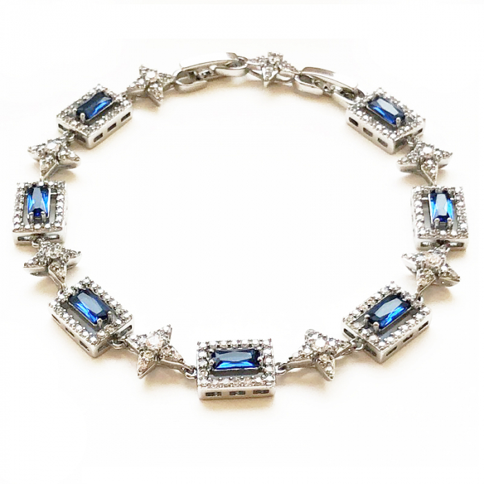 Brăţară Blue Sapphire Tennis [2]
