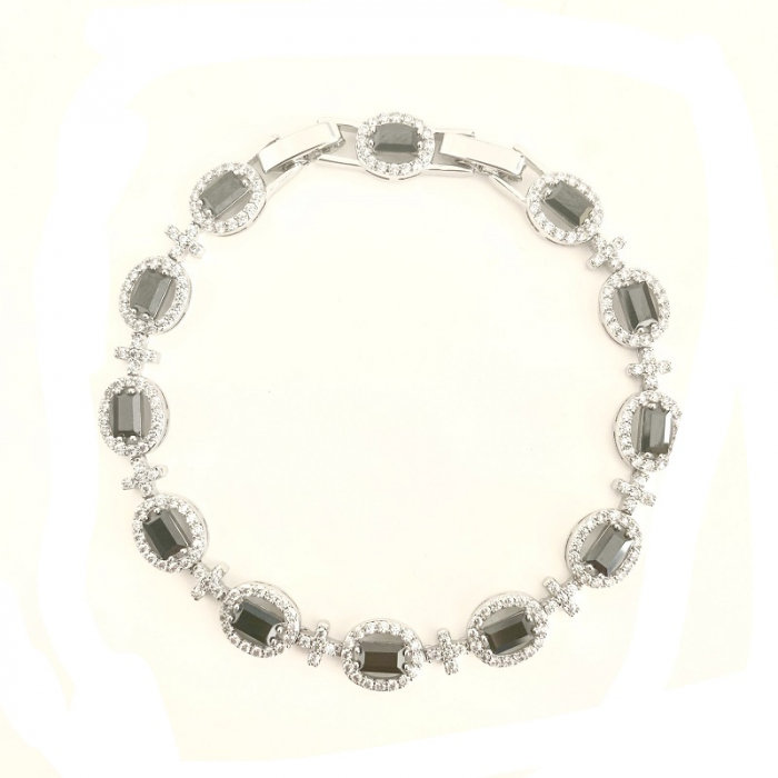 Brăţară Black Classic 10 carate Simulated Diamonds [2]