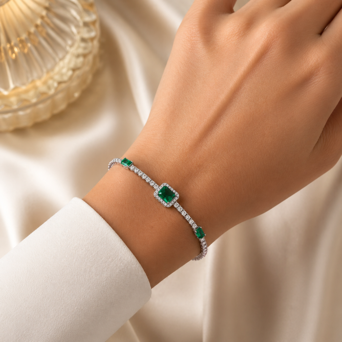 Émerauld Grace – Brățară cu Cristale Verzi [2]