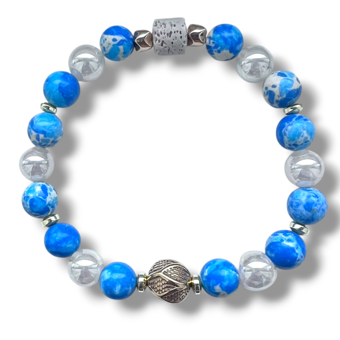 Brățară din Turcoaz cu Cristale Naturale [1]