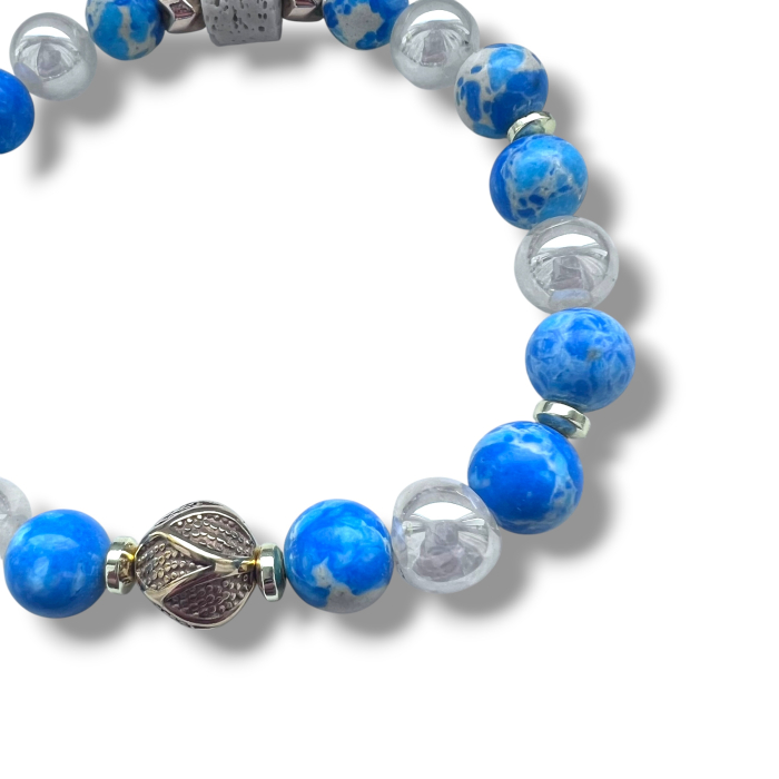 Brățară din Turcoaz cu Cristale Naturale [2]