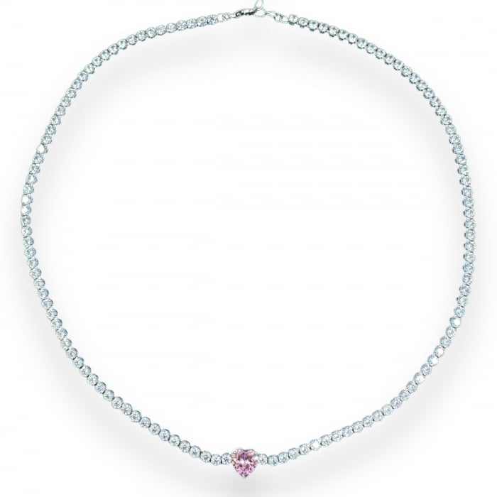 Colier Pink Heart Tennis [2]