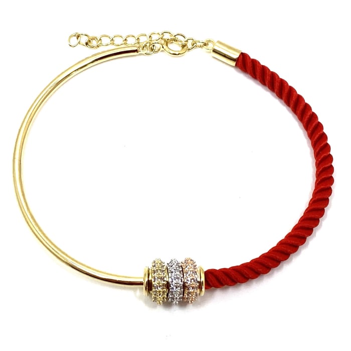 Bratara  Luxury Zero Snur Rosu - Valentine's Day [2]