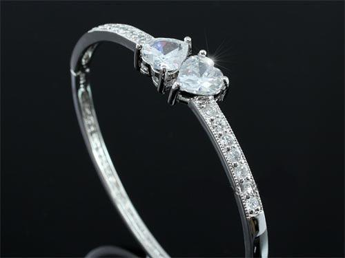 Brăţară Borealy Two Hearts Bangle [4]