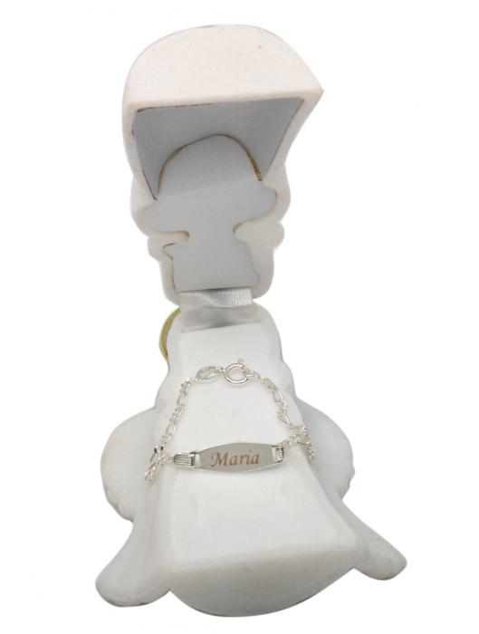 Bratara pentru Copii personalizabila Borealy Argint 925 Baby Figaro [2]