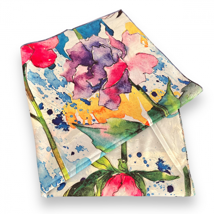 Brosa Borealy Orchid & Esarfa Matase cu 2 fete [3]