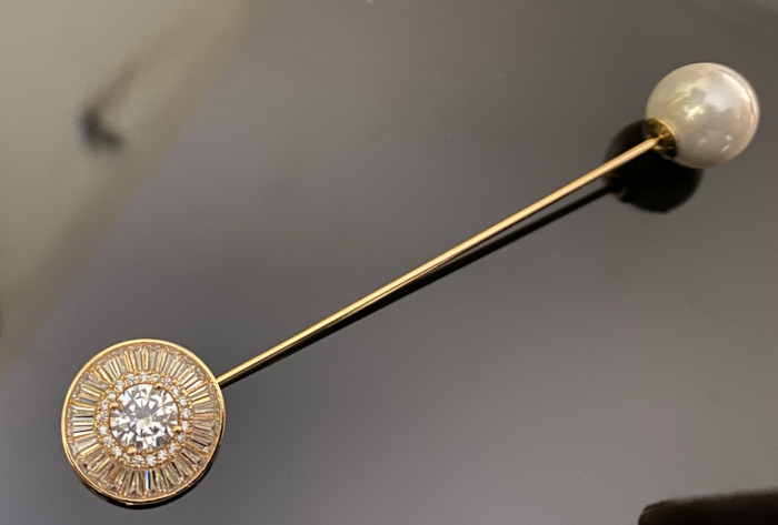 Brosa Pin Crystal Sun Gold [2]