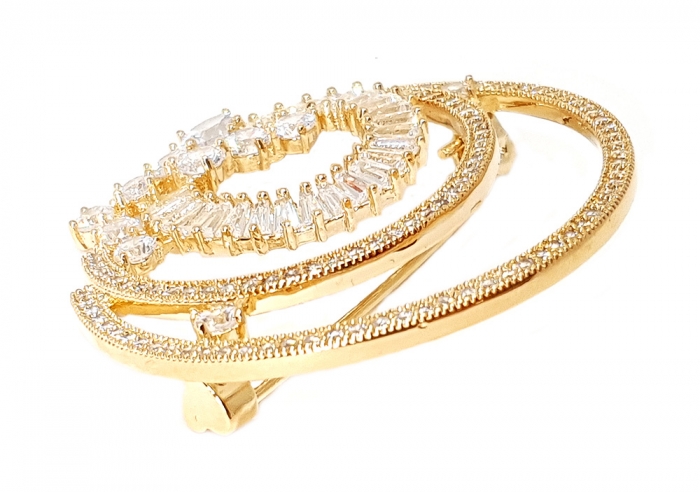 Brosa Full Moon Crystals Gold [2]