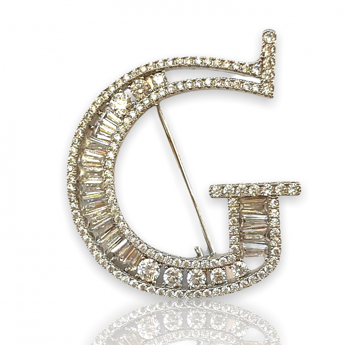 Brosa Letter G & Cadou Esarfa Matase [2]