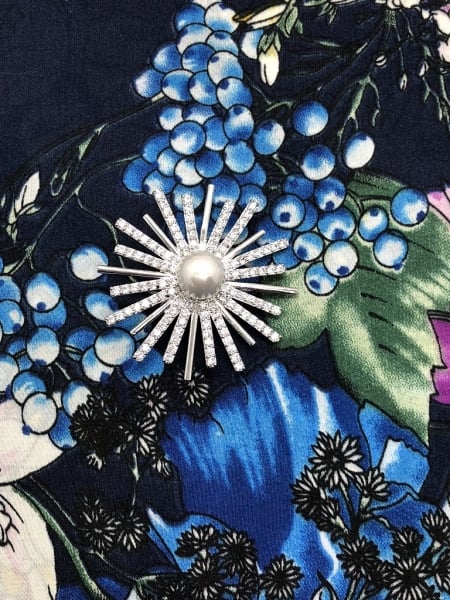 Brosa Médaillon Soleil & Esarfa Coco by Borealy [3]