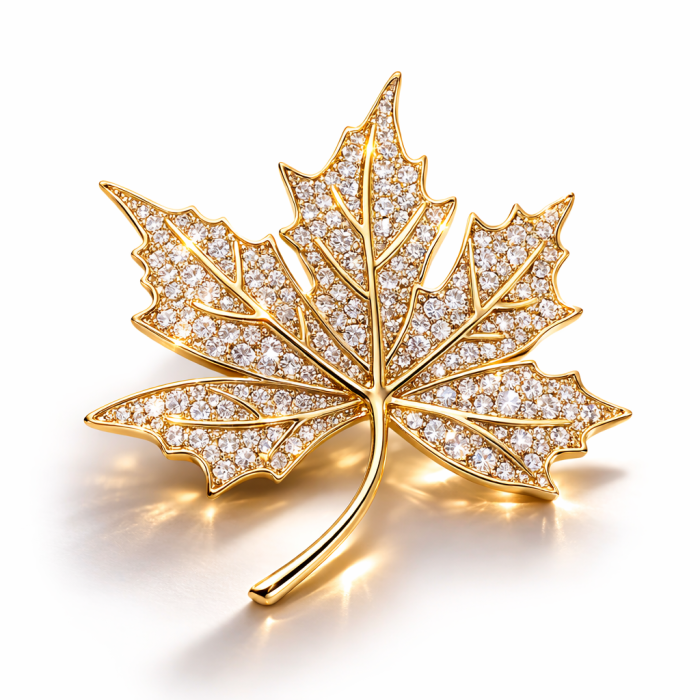 Brosa Marple Leaf & Esarfa Matase [2]