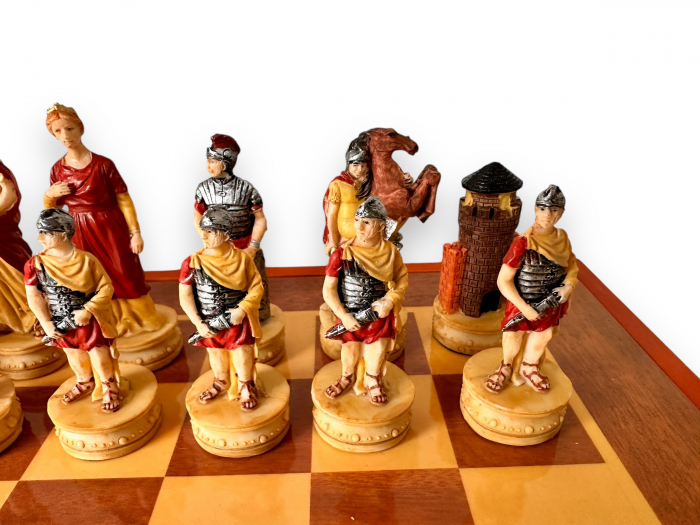Premium Chess Game, cu figurine lucrate manual Roma Antica [3]