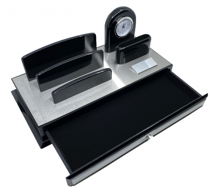 Premium Business Desk Silver [2]