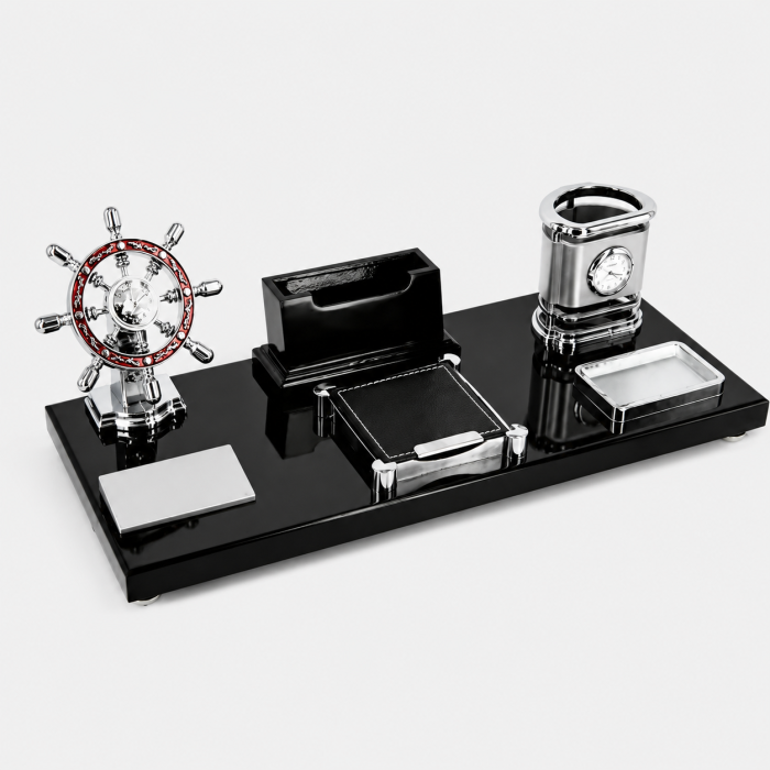 Set de Birou Luxury pentru Manager cu Ceas Marin și Accesorii Elegante [2]