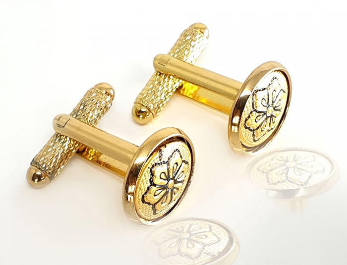 Butoni Gold Flower by Credan - Made in Spain [2]