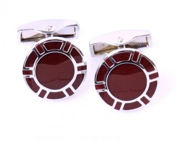 Set butoni Borealy Luxury Dark Red si Note pad Burgundy Hugo Boss [2]